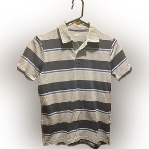 Boys Striped Jersey Polo. Size L 10/12.